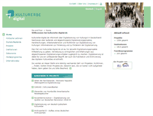 Tablet Screenshot of kulturerbe-digital.de